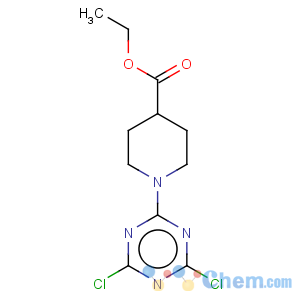 CAS No:216502-45-3 4-Piperidinecarboxylicacid, 1-(4,6-dichloro-1,3,5-triazin-2-yl)-, ethyl ester