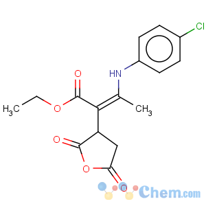 CAS No:216876-53-8 3-Furanacetic acid, a-[1-[(4-chlorophenyl)amino]ethylidene]tetrahydro-2,5-dioxo-,ethyl ester