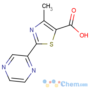 CAS No:216959-92-1 4-methyl-2-pyrazin-2-yl-1,3-thiazole-5-carboxylic acid