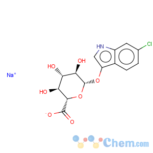 CAS No:216971-56-1 b-D-Glucopyranosiduronic acid,6-chloro-1H-indol-3-yl, monosodium salt (9CI)
