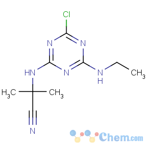 CAS No:21725-46-2 2-[[4-chloro-6-(ethylamino)-1,3,<br />5-triazin-2-yl]amino]-2-methylpropanenitrile
