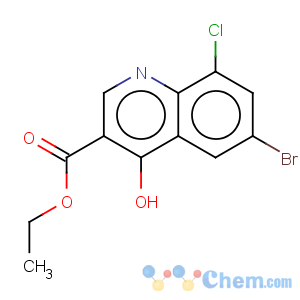 CAS No:217316-19-3 3-Quinolinecarboxylicacid, 6-bromo-8-chloro-4-hydroxy-, ethyl ester