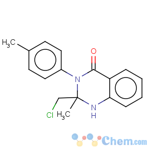 CAS No:217461-89-7 4(1H)-Quinazolinone,2-(chloromethyl)-2,3-dihydro-2-methyl-3-(4-methylphenyl)-