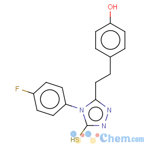CAS No:217487-47-3 3H-1,2,4-Triazole-3-thione,4-(4-fluorophenyl)-2,4-dihydro-5-[2-(4-hydroxyphenyl)ethyl]-