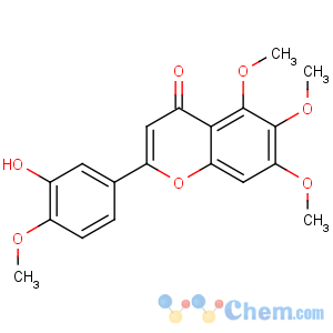 CAS No:21764-09-0 2-(3-hydroxy-4-methoxyphenyl)-5,6,7-trimethoxychromen-4-one