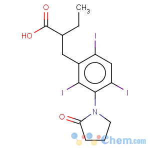 CAS No:21766-53-0 Benzenepropanoic acid, a-ethyl-2,4,6-triiodo-3-(2-oxo-1-pyrrolidinyl)-