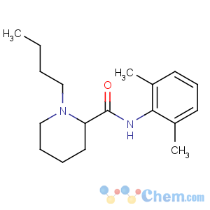 CAS No:2180-92-9 1-butyl-N-(2,6-dimethylphenyl)piperidine-2-carboxamide