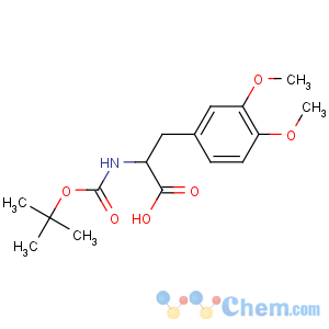 CAS No:218457-71-7 (2R)-3-(3,<br />4-dimethoxyphenyl)-2-[(2-methylpropan-2-yl)oxycarbonylamino]propanoic<br />acid