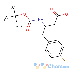 CAS No:218608-97-0 (3S)-4-(4-fluorophenyl)-3-[(2-methylpropan-2-yl)oxycarbonylamino]<br />butanoic acid