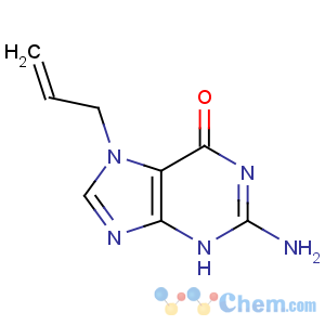 CAS No:21869-84-1 6H-Purin-6-one,2-amino-1,7-dihydro-7-(2-propen-1-yl)-