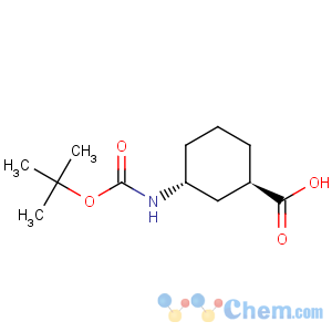 CAS No:218772-92-0 Cyclohexanecarboxylicacid, 3-[[(1,1-dimethylethoxy)carbonyl]amino]-, (1R,3R)-rel-