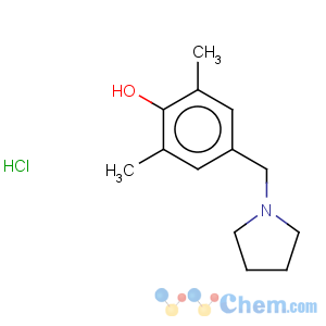 CAS No:218796-04-4 Phenol,2,6-dimethyl-4-(1-pyrrolidinylmethyl)-, hydrochloride (1:1)