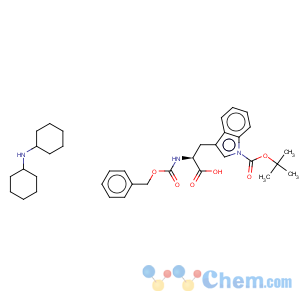 CAS No:218938-57-9 L-Tryptophan,1-[(1,1-dimethylethoxy)carbonyl]-N-[(phenylmethoxy)carbonyl]-, compd. withN-cyclohexylcyclohexanamine (1:1) (9CI)