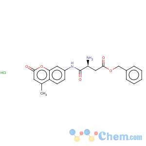 CAS No:219138-15-5 Butanoic acid,3-amino-4-[(4-methyl-2-oxo-2H-1-benzopyran-7-yl)amino]-4-oxo-, phenylmethylester, hydrochloride (1:1), (3S)-