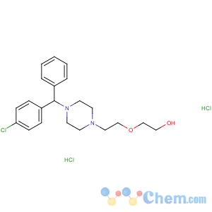 CAS No:2192-20-3 2-[2-[4-[(4-chlorophenyl)-phenylmethyl]piperazin-1-yl]ethoxy]ethanol