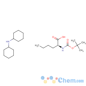 CAS No:21947-32-0 N-((tert-bUtoxy)carbonyl)-L-norleucine, compound with dicyclohexylamine (1:1)