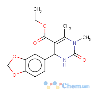 CAS No:219814-79-6 4-Benzo[1,3]dioxol-5-yl-1,6-dimethyl-2-oxo-1,2,3,4-tetrahydro-pyrimidine-5-carboxylic acid ethyl ester