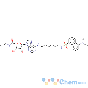 CAS No:219982-12-4 b-D-Ribofuranuronamide,1-deoxy-1-[6-[[6-[[[5-(dimethylamino)-1-naphthalenyl]sulfonyl]amino]hexyl]amino]-9H-purin-9-yl]-N-ethyl-
