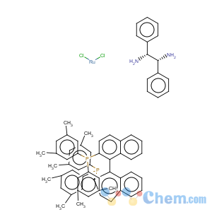 CAS No:220114-38-5 Ruthenium,[1,1'-(1R)-[1,1'-binaphthalene]-2,2'-diylbis[1,1-bis(3,5-dimethylphenyl)phosphine-kP]]dichloro[(1R,2R)-1,2-diphenyl-1,2-ethanediamine-kN1,kN2]-, (OC-6-13)-
