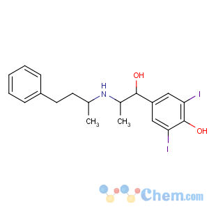 CAS No:22103-14-6 4-[1-hydroxy-2-(4-phenylbutan-2-ylamino)propyl]-2,6-diiodophenol