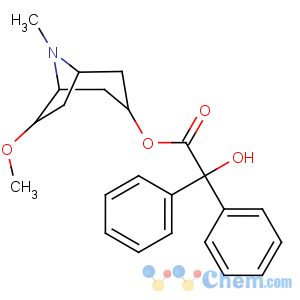 CAS No:22199-41-3 Benzeneacetic acid, a-hydroxy-a-phenyl-,6-methoxy-8-methyl-8-azabicyclo[3.2.1]oct-3-yl ester