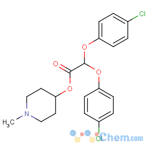 CAS No:22204-91-7 (1-methylpiperidin-4-yl) 2,2-bis(4-chlorophenoxy)acetate