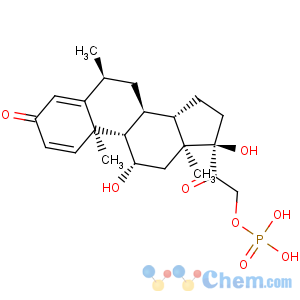 CAS No:22252-38-6 Pregna-1,4-diene-3,20-dione,11,17-dihydroxy-6-methyl-21-(phosphonooxy)-, (6a,11b)-