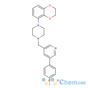 CAS No:222551-17-9 1-(2,3-dihydro-1,<br />4-benzodioxin-5-yl)-4-[[5-(4-fluorophenyl)pyridin-3-yl]methyl]piperazine