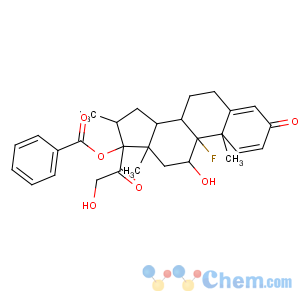 CAS No:22298-29-9 [(8S,9R,10S,11S,13S,14S,16S,<br />17R)-9-fluoro-11-hydroxy-17-(2-hydroxyacetyl)-10,13,<br />16-trimethyl-3-oxo-6,7,8,11,12,14,15,<br />16-octahydrocyclopenta[a]phenanthren-17-yl] benzoate
