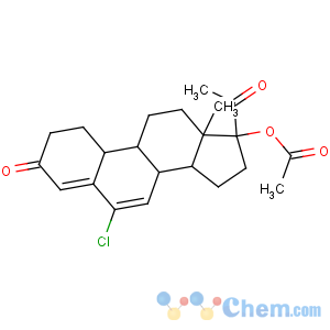 CAS No:22304-34-3 [(8R,9S,10R,13S,14S,17R)-17-acetyl-6-chloro-13-methyl-3-oxo-1,2,8,9,10,<br />11,12,14,15,16-decahydrocyclopenta[a]phenanthren-17-yl] acetate
