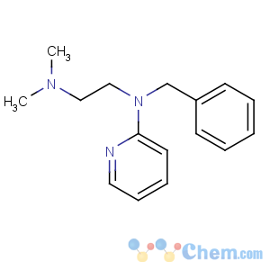 CAS No:22306-05-4 1,2-Ethanediamine,N1,N1-dimethyl-N2-(phenylmethyl)-N2-2-pyridinyl-, hydrochloride (1:?)