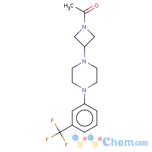CAS No:223381-97-3 Ethanone,1-[3-[4-[4-(trifluoromethyl)phenyl]-1-piperazinyl]-1-azetidinyl]-