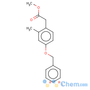 CAS No:223406-97-1 Benzeneacetic acid,2-methyl-4-(phenylmethoxy)-, methyl ester
