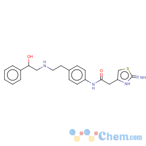 CAS No:223673-61-8 2-(2-amino-1,3-thiazol-4-yl)-N-(4-{2-[(2-hydroxy-2-phenylethyl)amino]ethyl}phenyl)acetamide