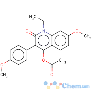 CAS No:223676-78-6 Acetic acid 1-ethyl-7-methoxy-3-(4-methoxy-phenyl)-2-oxo-1,2-dihydro-quinolin-4-yl ester