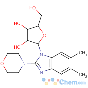 CAS No:22423-21-8 Benzimidazole,5,6-dimethyl-2-morpholino-1-b-D-ribofuranosyl- (8CI)