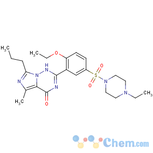 CAS No:224785-90-4 2-[2-ethoxy-5-(4-ethylpiperazin-1-yl)sulfonylphenyl]-5-methyl-7-propyl-<br />1H-imidazo[5,1-f][1,2,4]triazin-4-one