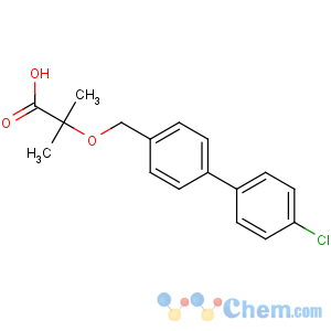 CAS No:22494-47-9 2-[[4-(4-chlorophenyl)phenyl]methoxy]-2-methylpropanoic acid