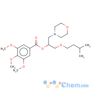 CAS No:22661-76-3 Benzoic acid,3,4,5-trimethoxy-, 1-[(3-methylbutoxy)methyl]-2-(4-morpholinyl)ethyl ester