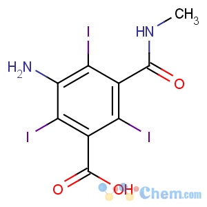 CAS No:2280-89-9 3-amino-2,4,6-triiodo-5-(methylcarbamoyl)benzoic acid