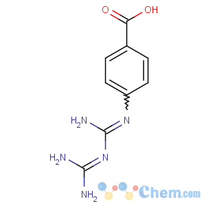 CAS No:22817-15-8 Benzoic acid,4-[[[(aminoiminomethyl)amino]iminomethyl]amino]-