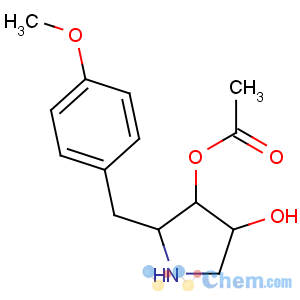 CAS No:22862-76-6 3,4-Pyrrolidinediol,2-[(4-methoxyphenyl)methyl]-, 3-acetate, (2R,3S,4S)-