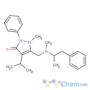 CAS No:22881-35-2 1-methyl-5-[[methyl(1-phenylpropan-2-yl)amino]methyl]-2-phenyl-4-propan-<br />2-ylpyrazol-3-one