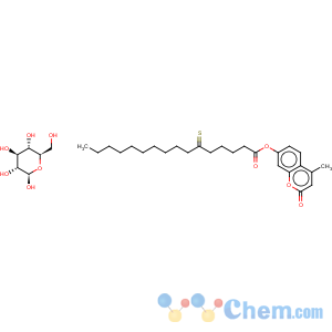 CAS No:229644-17-1 2H-1-Benzopyran-2-one,4-methyl-7-[[6-S-(1-oxohexadecyl)-6-thio-b-D-glucopyranosyl]oxy]- (9CI)
