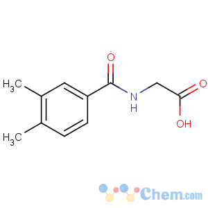 CAS No:23082-12-4 2-[(3,4-dimethylbenzoyl)amino]acetic acid