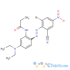 CAS No:2309-94-6 N-[2-[(2-bromo-6-cyano-4-nitrophenyl)diazenyl]-5-(diethylamino)phenyl]<br />propanamide