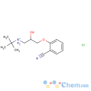 CAS No:23093-74-5 tert-butyl-[3-(2-cyanophenoxy)-2-hydroxypropyl]azanium