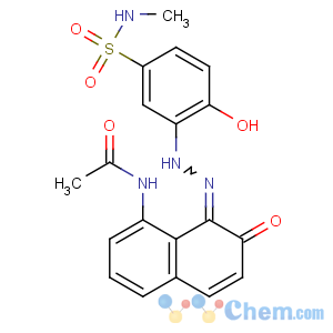 CAS No:23104-75-8 N-[(8Z)-8-[[2-hydroxy-5-(methylsulfamoyl)phenyl]hydrazinylidene]-7-<br />oxonaphthalen-1-yl]acetamide