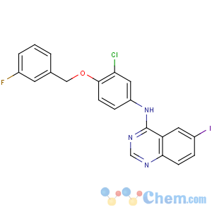 CAS No:231278-20-9 N-[3-chloro-4-[(3-fluorophenyl)methoxy]phenyl]-6-iodoquinazolin-4-amine