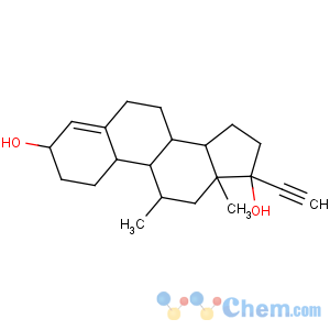 CAS No:23163-42-0 (3S,8R,9S,10R,11S,13S,14S,17R)-17-ethynyl-11,13-dimethyl-2,3,6,7,8,9,10,<br />11,12,14,15,16-dodecahydro-1H-cyclopenta[a]phenanthrene-3,17-diol